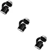 Hoement 3 Pcs Clip-on Phone Microscope LED Magnifying Mirror Microscope Magnifier LED Cellphone Microscope Magnifier Microscope for Phone Mini Microscope LED Phone Microscope Black