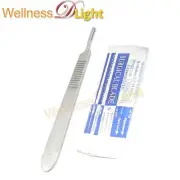 Wdl (Lot Of 20) Scalpel Blades #10 / #3 Metal Handle Suitable For Dermaplaning