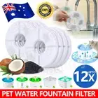 12Pcs Carbon Filters Water Fountain Replacement For Pet Dog Cat Water Drinking