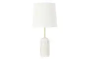 Amalfi Lennon Marble Table Lamp White & Gold 30x30x62cm