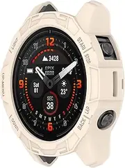 Screen Protector Case Intended for Garmin Fenix 7S/ EPIX pro 42MM Smartwatch Accessories Covers Scratched Resistant Protective Cover for Fenix 7S Pro (Starlight)