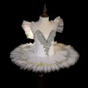 Pink Blue White Ballet Tutu Skirt Ballet Dress For Kids Child Swan Lake Costume Platter Pancake Tutu Girls Dance Ballerina Dress xi 100cm height