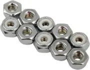 DS Chrome Motorcycle Nylon Insert Lock Nut 10-Pack 10-24 SAE