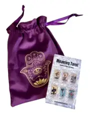 MEANING TAROT for Beginners Keywords Zodiac Meanings 78 Cards & Silk Pouch NEW