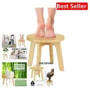 Multi-Purpose Bamboo Step Stool - 350 lbs Capacity for Kids, Adults & Kitchen
