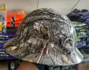 Cal Pacific, CAMO TREE, Full Brim Hard Hat with with Fas-trac Suspension