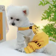 GGP Xl Little Tiger Bib Pants Four Legged Dog Clothes Spring/Summer Pet Outfit, Soft & Breathable