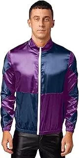 [Aislor] Horse Trainer Jackets for Mens Satin Jackets Halloween Equestrian Fancy Dress Up Costume Outerwear