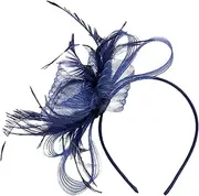 [Generic] Fascinator Headband - Fascinator Hairpin - Hair Accessories Small Hat Mesh Headpieces for Gathering Costume Weddings Girls Women Home Outdoor Afternoon Teas Social Events