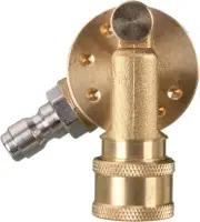 Pivoting Coupler for Pressure Washer Tips Gutter Cleaner Attachment 1/4 Inch ...