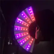 Hand Held Folding Fan LED Light Party Dancing Bar Luminous Color-changing Fan