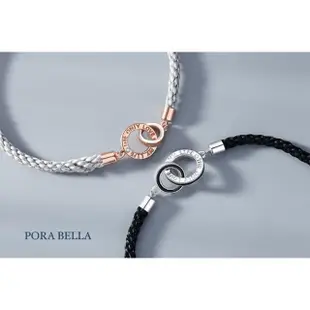 【Porabella】925純銀 純銀手鍊 幸運手鏈 愛心純銀 情人節禮物 告白情侶對鍊 銀飾Bracelets