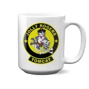 Jolly Rogers Tomcat Patch 15 Oz Ceramic Mug