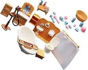TOYANDONA DIY Mini House Decorations Miniature Bathroom Set Prop for Micro Sense and Desktop Display