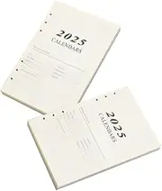jojofuny 2 Sets Notebook Replacement Inserts Smooth Writing Refill Paper for Loose Leaf Notebooks for Organizing and Note Taking Easy to Use and Compatible