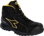 Diadora Utility Glove MDS MSTR Mid S3S, safety boots unisex , color: Black/Yellow , size: 47 EU