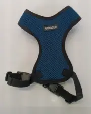 Voyager Step-In Lock Dog Harness Adjustable All Weather Mesh Blue Size Small