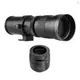 相機 MF 超長焦變焦鏡頭 F/8.3-16 420-800mm T2 卡口,帶射頻卡口轉接環 1/4 螺紋更換,適用於