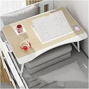 Adjustable Laptop Stand Bed Table,Drawer/Card Slot/Cup Holder/Bracket/Folding Leg Portable Bed Tray Table,Dining Writing Tray Write