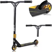 lionelo WHIZZ NEO Stunt Scooter, ABEC-9 Ball Bearings, Aluminium Deck, HIC Compression System, 110 mm Wheels, Wide T-Tube Handlebars, Flex Fender MN Steel Brake, Unique Design