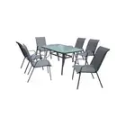 Marquee 7 Piece Steel Sling Back Outdoor Setting