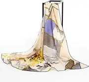 Women's Scarf,Lightweight Fashion Scarves Shawl Wrap Madam Head & Neck Four Seasons Decoration,A,175 * 60CM