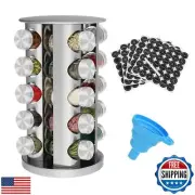 Daiumulti Rotating Spice Rack Organizer, Spice Tower for Countertop, Revolvin