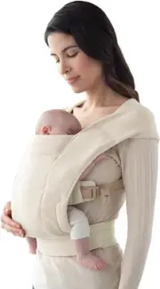 Ergobaby Baby Carrier for Newborns from Birth Extra Soft, Embrace Belly Carri...