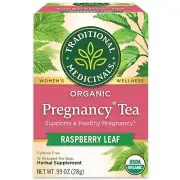 Traditional Medicinals Organic Pregnancy Tea Raspberry Leaf Herbal Tea, Supports