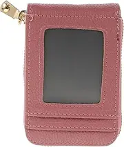 [Healeved] Zipper Wallet Card Holder Compact PU Multi Function Card Storage Bag for Outdoor Use Convenient and Portable Design for Personal Belongings