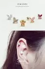 16g Butterfly cartilage earrings labret studs helix conch tragus earring 1pc