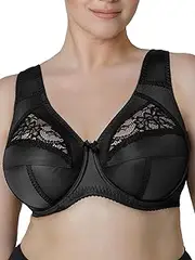 [Sermija] Women's Comfortable Bra with Underwire - Soft Moisture Regulating - Supportive Comfort Bra Women