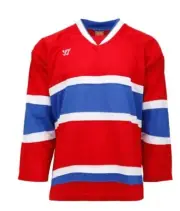 Warrior Hockey Team Jerseys - Montreal Canadiens Red White Blue - Youth & Senior