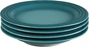 [Le Creuset] Stoneware Set of 4 Salad Plates, 8.5" Each, Caribbean