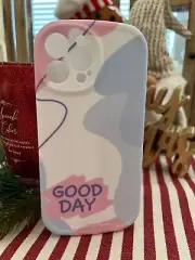 iPhone 13 pro max Cute Good Day water Color Pastel Abstract Phone Case