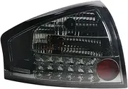 CLZCNQLX Taillight Compatible for Audi A6L 2001-2004 Full Auto Car Lights Projector Lens DRL Turn Signal Rear Lamp Automotive Accessories(Black)