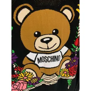 MOSCHINO 義大利 鞦韆熊 針織 毛衣 長版 兩件式