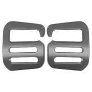1 Pair g Hook, Webbing Slide Buckles 20mm Metal g Hooks Webbing Clips, Grey