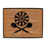 Darts Crossbones - Funny Novelty Doormat Man Cave Floor mat