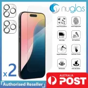 2 Screen Protector For Apple iPhone 16 Pro Max Plus Nuglas Tempered Glass Camera