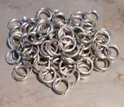1700+ pcs, 316 Stainless Steel 3/8" Split Lock Washers Make your own Chain Mail!
