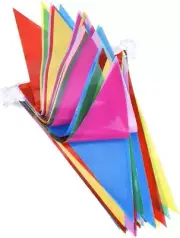 1000ft Multicolor Pennant Banners String Bunting Flag BannerNylon Fabric Dec...