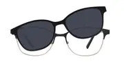 Square Clip-On Metal Women’s Glasses Online Gold Size 53 - Lenses Included - Private Health Rebate - Blue Light Block - SmartBuy Collection