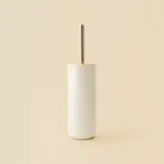 Openook Stoneware & Bamboo Toilet Brush Holder