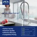 ACA Swivel Pull Out Spout Laundry Sink Kitchen Mixer Tap Basin Faucet Chrome