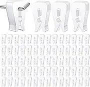 100 Pack Inventory Control Clips Peg Hook Product Stoppers Fits 0.15" to 0.25" Diameter Plastic or Metal Hooks Product Display Control Pegboard Accessories Keep Merchandise