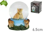 6.5cm Tiger Water Ball Glass Snow Globe Waterball Ornament Wild Statue Gift