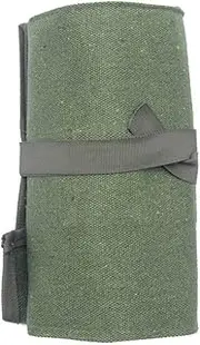 Bonsai Tool Bag Portable Canvas Tools Rolling Bag Garden Tools Holder Storage Package Green Garden Tool-