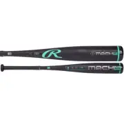 New 2025 Rawlings Mach AI -10 (2-3/4") USSSA Baseball Bat Black/Green