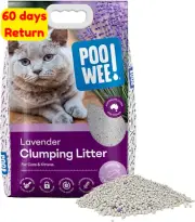 Lavender Cat Kitten Litter 7.5Kg Clumping Scoopable Odor Control Easy Clean